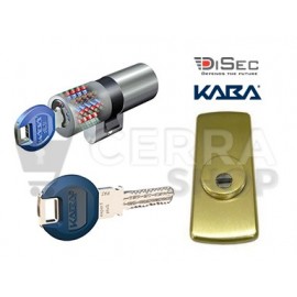 Kit Escudo Protector Disec LG280ARC + Bombín KABA Expert Plus 5 Llaves (Perfil Suizo Arcu)