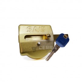 FAC 301-R/80 Cerradura de perno, oro, 301-R/80