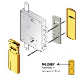 Escudo Protector para Cerradura de Borja DISEC MG220 3W Z