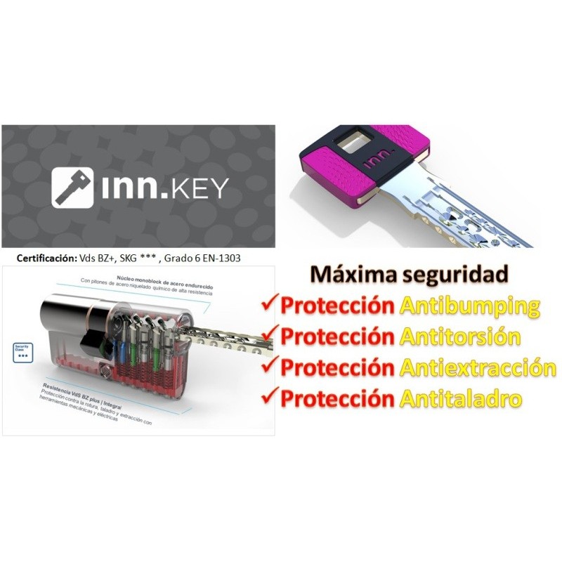 Bombín de seguridad INN.KEY SMART VdS BZ+ anti-bumping